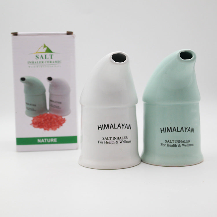 Respirator White Green Salt Breathing bottle