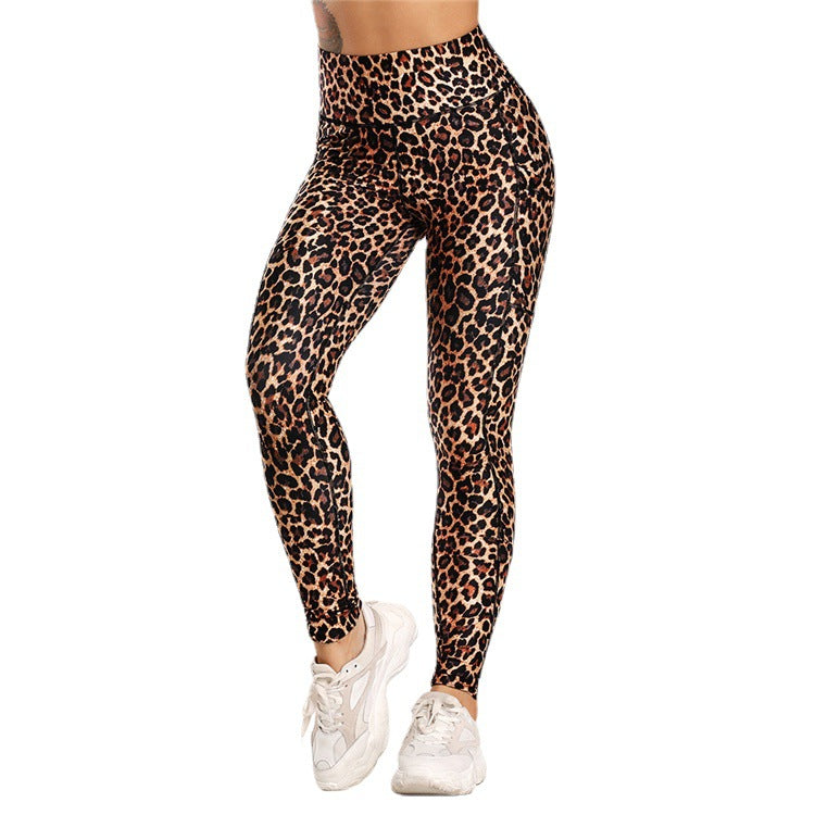 Wish is selling new pocket printed sexy hip lift high waist high stretch yoga pants